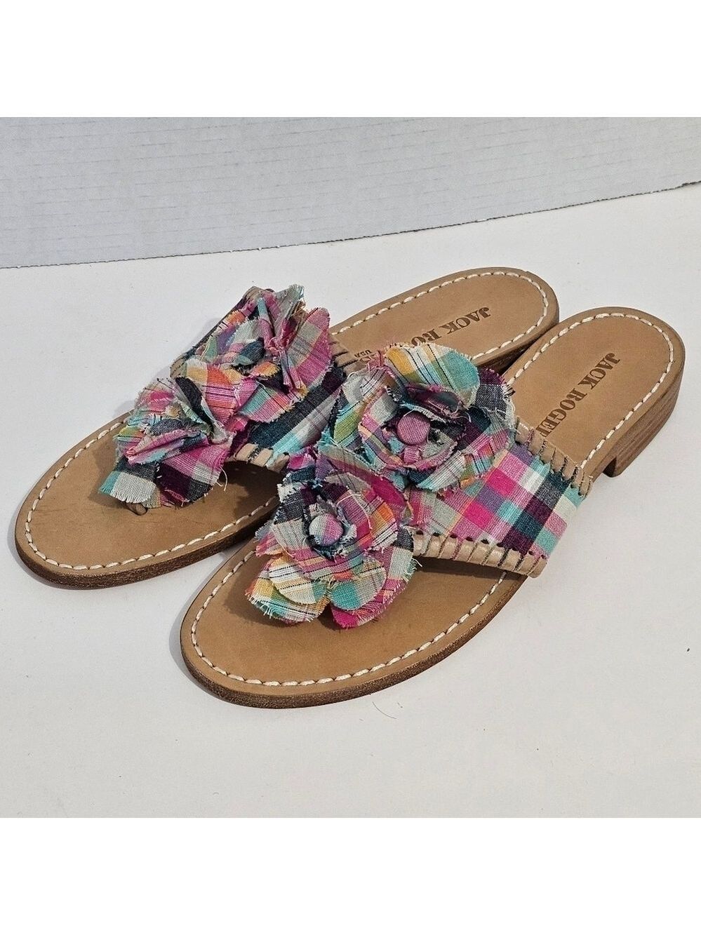 Jack Rogers Floral Flip Flop Sandals